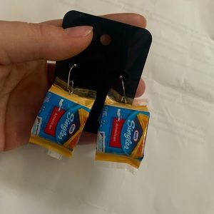 Mini brands custom earrings Kraft Singles